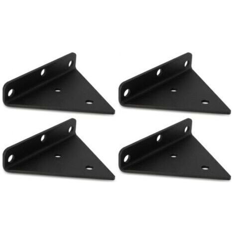 Lot de 4 Support Etagere Triangle, 8CM Supports D'étagère Flottant en Fer, Support Étagère Mural en Métal Pour Étagères Ouvertes de Bricolage