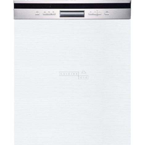Façade pour lave-vaisselle semi intégrable Bellissi Blanc L 60 cm (1/4)