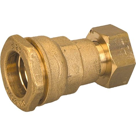 Raccord laiton compression ACS Femelle écrou libre 1" PEØ32
