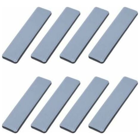 Patins Meubles Lourds Patins Téflon Auto-adhésif Rectangle Anti-vibration Patins Glisseurs pour Meubles Bleu/Black Dérapage Super planeurs (8 Pièces 25mm100mm) (1/4)