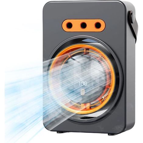Nackenventilator, 3 Geschwindigkeitsstufen, USB-aufladbar, lange Akkulaufzeit, leiser Betrieb, ideal für Reisen, Outdoor-Aktivitäten und Büro, Weiß (1/5)