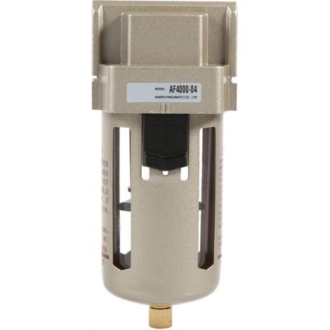 Piège à Eau Compresseur Filtre Séparateur Humidité 1/2 Pouce Accessoire Régulateur Remplacement Pièces (1/4)