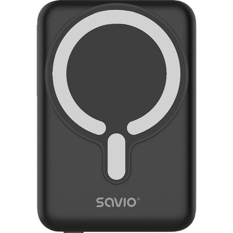 Savio POWERBANK BA-12 10000 mAh, negro, magnético (1/5)