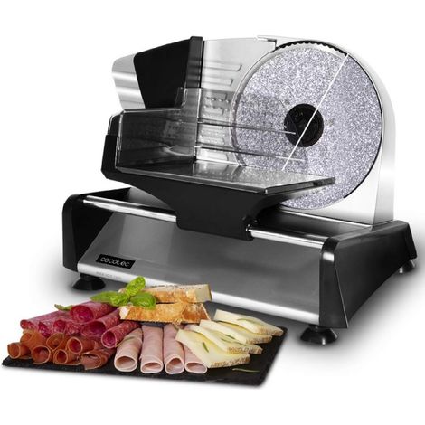 Cecotec Rock'nCut Twin affettatrice elettrica nera acciaio (1/5)