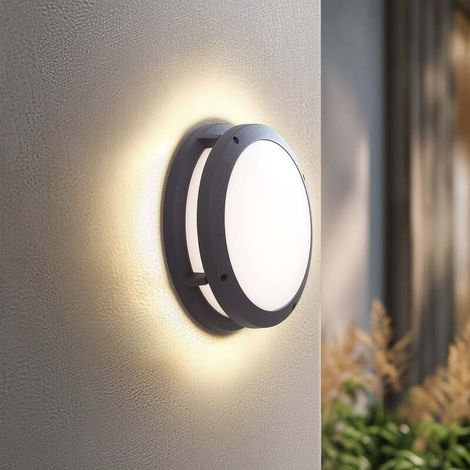 [GEBRAUCHT] B-Ware Lindby Außenleuchte Wandlampe LED Smart Licht Liren dunkelgrau WLAN RGB Tuya835 (1/2)