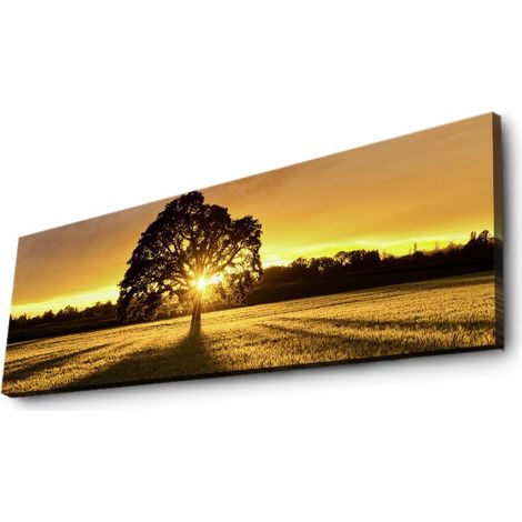 Decoración de pared iluminada con impresión en lienzo LED Painting Multicolor (1/5)
