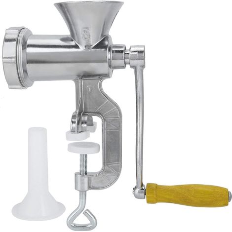 Hachoir à viande manuel en alliage d aluminium avec tube à saucisse pour préparer de la viande hachée et des saucisses outil de cuisine robuste (1/5)