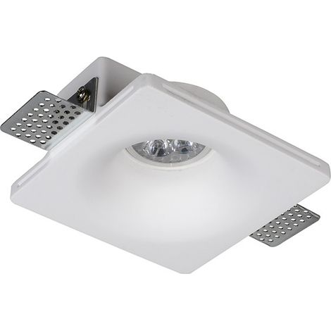 INCASSO GESSO GU10 12X12XH4.5CM DA SOFFITTO