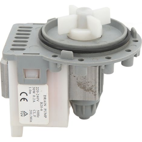 30-W-Waschmaschinen-Ablaufpumpe, 20 l/min, hocheffiziente Waschmaschinenentwässerung, 220–240 V Wechselstrom