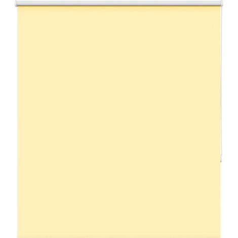 Store enrouleur occultant jaune, largeur du tissu 131,6 cm (1/5)