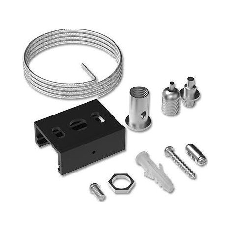 Conjunto de suspensión para riel negro de 2 m Miidex Lighting® (1/5)
