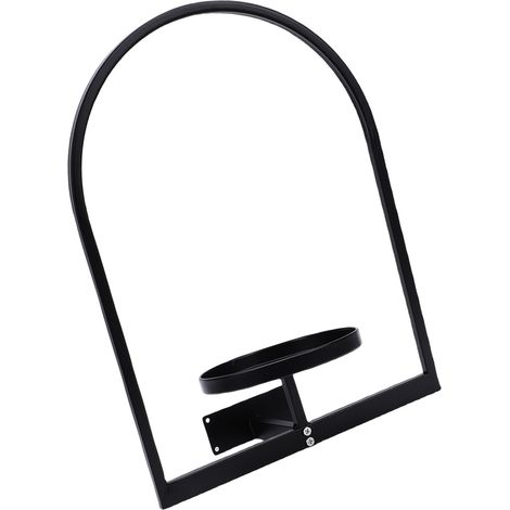 Wandpflanzenhalter aus robustem Eisen, dekorativer Bilderrahmen, Wandblumentopfständer für drinnen und draußen (1/5)