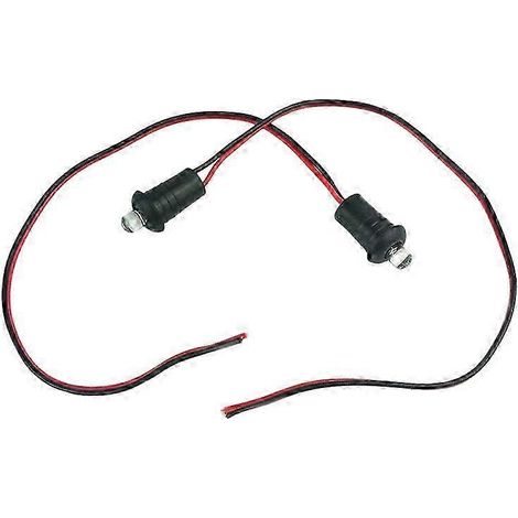 Lot de 2 fausses alarmes de voiture (LED clignotantes bleues 12 V) pour tableau de bord et moto (1/5)