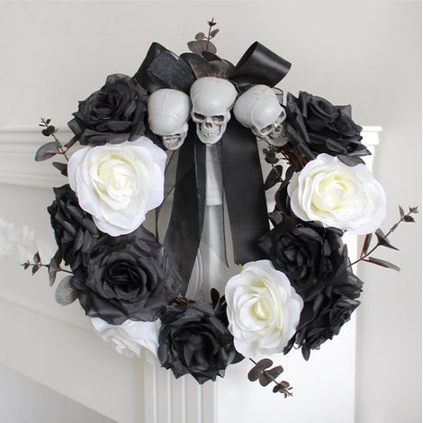 Ghirlanda di Halloween per decorare la porta, decorazione autunnale, ghirlanda da tavolo (1/3)