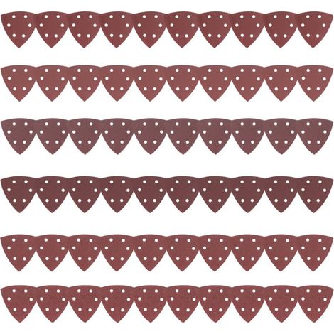 90 feuilles de ponçage, papier de verre, papier de verre, papier de verre, papier de verre, papier de verre triangulaire, grain 40/80/120/180/240/320/400/800 (1/4)
