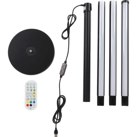 Ortviai Lampe sur pied LED d'angle moderne RGB avec synchronisation musicale, 160 cm, télécommande et appli (1/5)