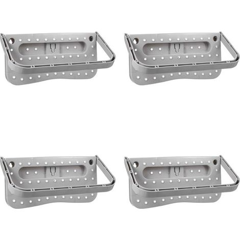 Étagère à chaussures - 4 pièces - Range-chaussures pliable - Organiseur de chaussures - Système de rangement Chaussures pour femmes - Pour la maison, le dortoir et le camping - Fixation murale - Gain (1/5)