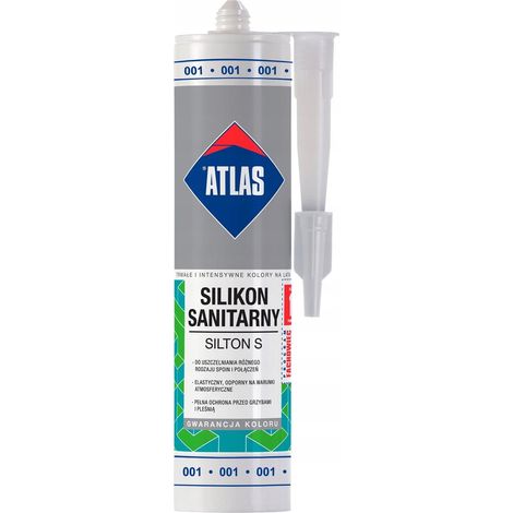 Silicone sanitaire atlas silton s001 imperméable flexible (1/3)