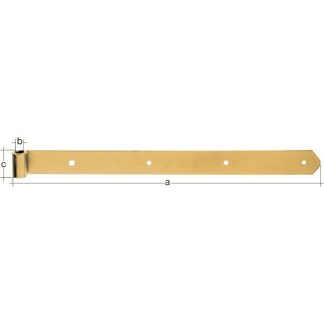 GAH Alberts Ladenband L.800x13x40mm S.5mm D.13mm STA galv.gelb verz.rd- 314057 (1/2)