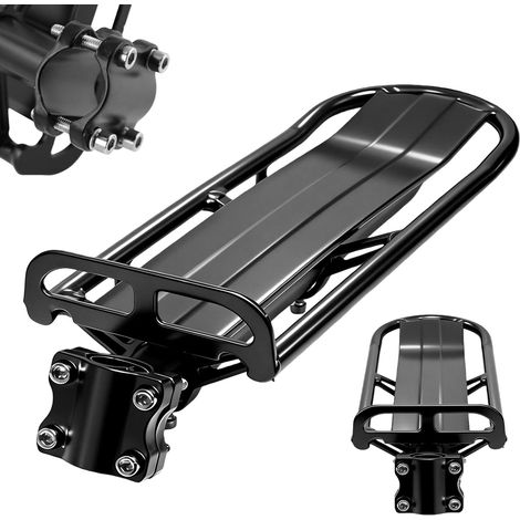 Porte-bagages pour vélo, Porte-bagages universel en aluminium pour vélo de montagne, vélo de course et vélo de ville, capacité de charge 10 kg (1/5)