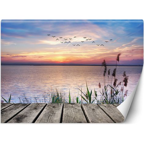 Carta Da Parati, Tramonto sul lago - 150x105 (1/5)