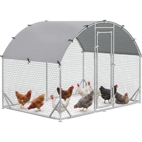 Gehege für Kleintiere, Outdoor-Freilaufgehege für Hühner, Kaninchen, Enten, stabile Konstruktion, Stahl und Oxford-Stoff (1/5)