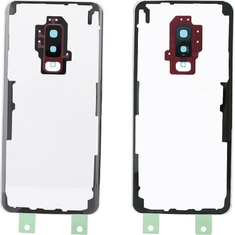Coque arrière transparente pour Samsung Galaxy S9 Plus modèle G695 (rouge)
