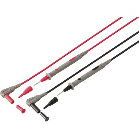 Sicherheits-Messleitungs-Set 1.20 m Schwarz, Rot VOLTCRAFT MS-4N (1/5)