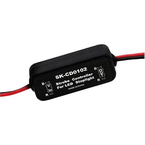 Contrôleur stroboscopique de feux stop à LED pour automobile, module de clignotement de feux stop, feux arrière clignotants à LED 12V-16V, SK-CD0100 (1/5)