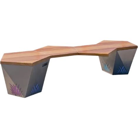 Gamma bench 1624 smart line steel wood hotspot Wi-Fi speaker Bluetooth USB - 1 Kg