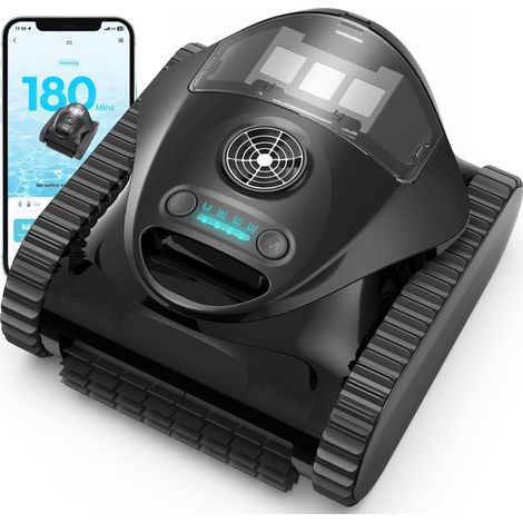 Robot de Piscine Fond et Parois, Ligne d'eau, 180 Min, App (1/5)