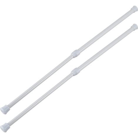 shower rod 2 units 30 50 cm white (1/5)