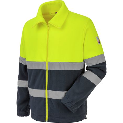 Polaire de travail Würth MODYF haute-visibilité LUMEN jaune/marine L (1/3)