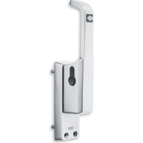 Accionamiento de puerta 982 DIN izquierda anodizado plateado LM 23mm varilla redonda 10mm FUHR (1/3)