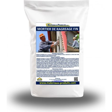 Mortier pour Ragréage Fin Blanc - 25 Kg Blanc - MATPRO (1/3)