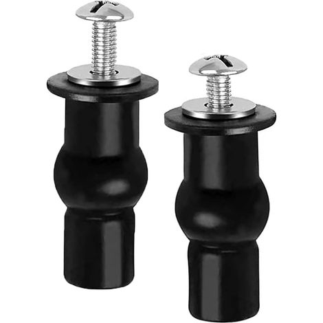 Juego de fijación de asiento de inodoro de 2 piezas, juego de fijación de taza de inodoro, juego de fijación de asiento de inodoro universal, para asiento de inodoro (1/5)