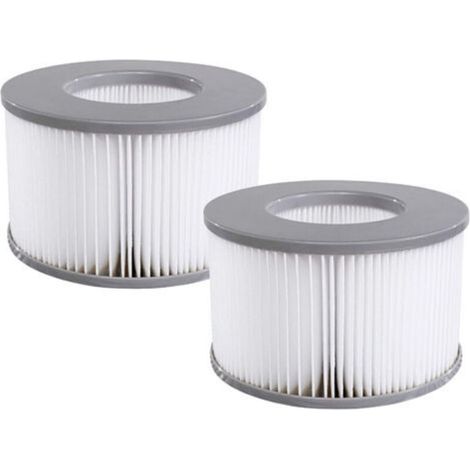 Lot de 2 cartouches filtrantes de rechange pour piscine gonflable Mspa, jacuzzi (1/5)