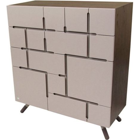 Armario de almacenaje CROSSWORD 114 cm nogal