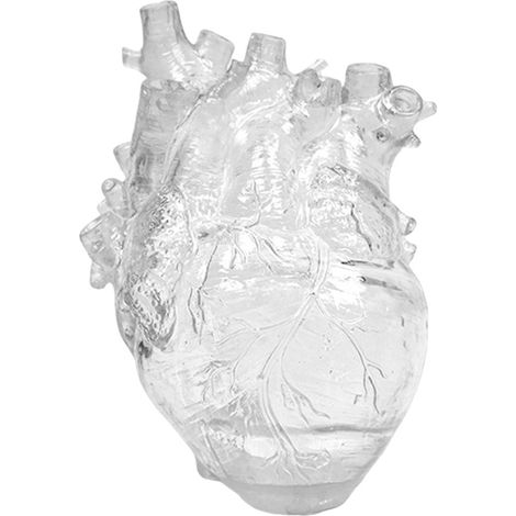 en forme de cœur transparent vase en forme de cœur