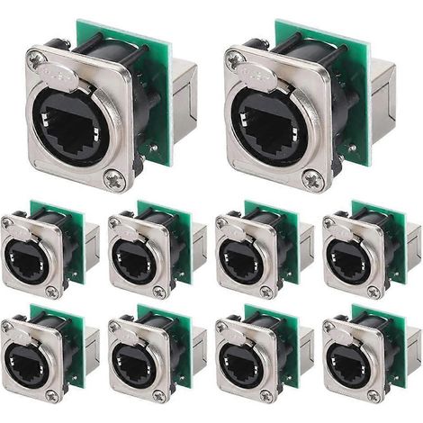 10 Stück Ethercon RJ45 Chassis-Buchse (1/5)