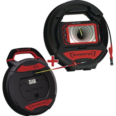 Telecamera ispezione Runpotec RC3 nero cavo 15 metri