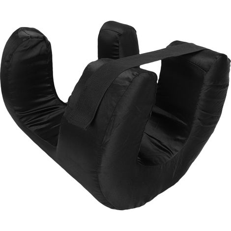 Oreiller à rebond lent, doux et confortable, pour un soutien optimal de la nuque et du visage, idéal pour la maison, les voyages et le sommeil (noir). (1/5)