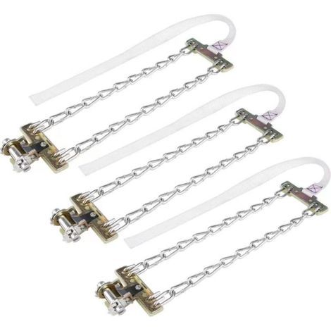 Chaîne anti-dérapante pour pneus, 3pcs Chaîne anti-dérapante en acier pour chaîne de boue à neige pour voiture(235-265mm) (1/5)