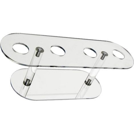 Présentoir Slots pour Cornets de Glace Acrylique Transparent Support Stable pour Mini Cornets Adapté Fêtes Mariages et Événements (1/5)