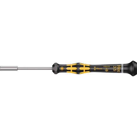 Tournevis ESD à douille, 3.5 x 60 mm, Noir/jaune (1/5)