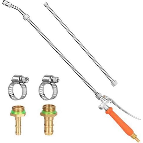 Adjustable Garden Sprayer Wand 44 Inch Extendable Hose Nozzle with Brass Connectors for Watering and Cleaning (1/4)