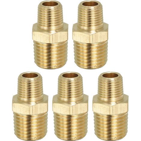 Lot de 5 Raccord de Tuyau Hexagonal 1/4" Npt X 1/8" Npt (1/5)