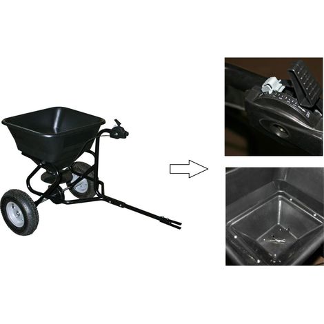 Épandeur 30 kg pour tracteur tondeuse - semence, engrais, sable, sel