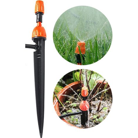 Arrosage goutte à goutte réglable, intégré à la canne d'arrosage, arroseur automatique de jardin - orange, 10pcs (1/4)