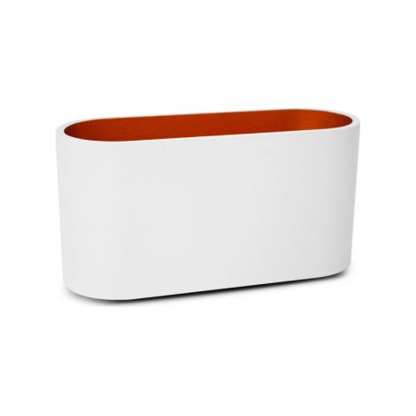 APPLIQUE MURALE G9 X1 BLANC/DORÉ OVALE HOYA (1/5)